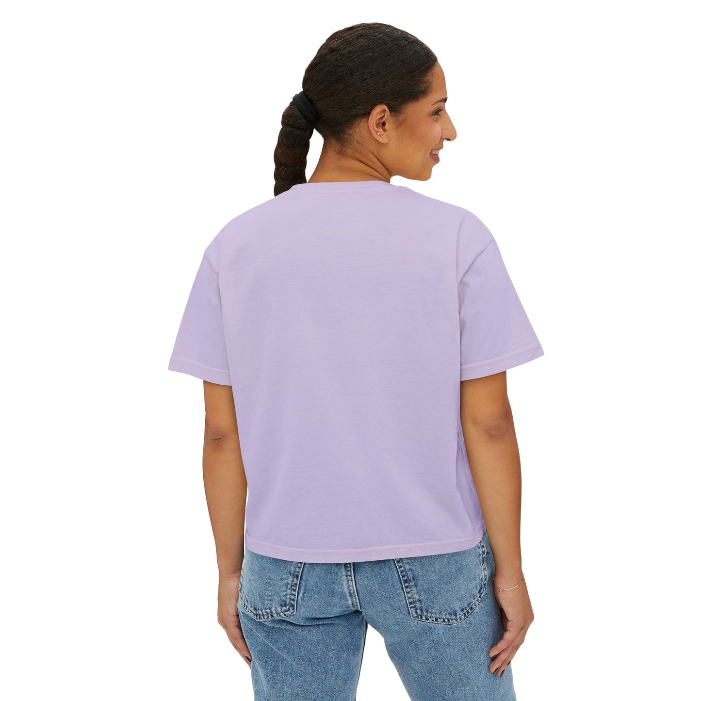 Wander Free Heart Boxy Tee — Women's Heart Graphic Travel T‑Shirt