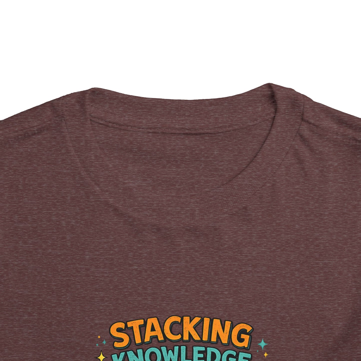 Dino School Toddler Tee — Stacking Knowledge Big Goals Bright Future