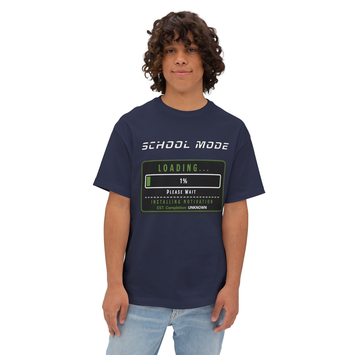 School Mode Loading Tee — Retro Gamer Back-to-School T-Shirt