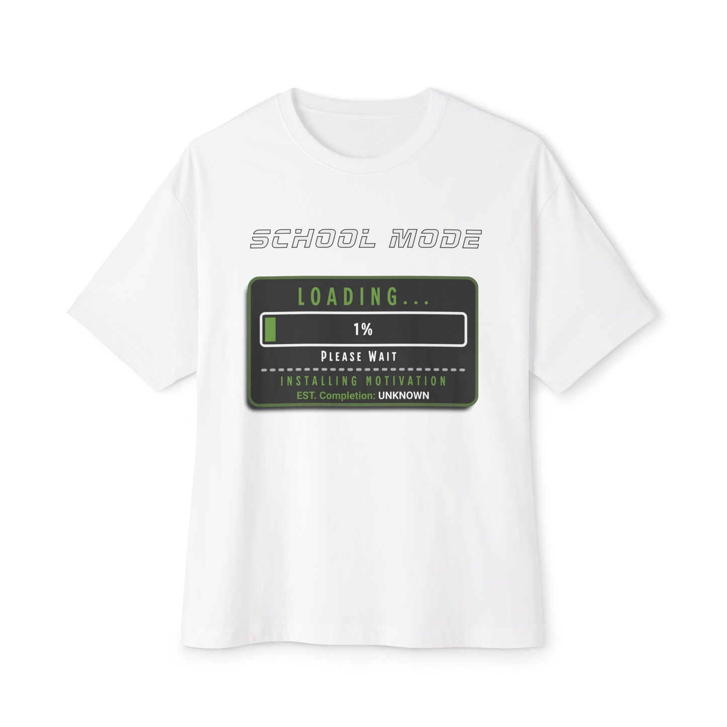 School Mode Loading Tee — Retro Gamer Back-to-School T-Shirt