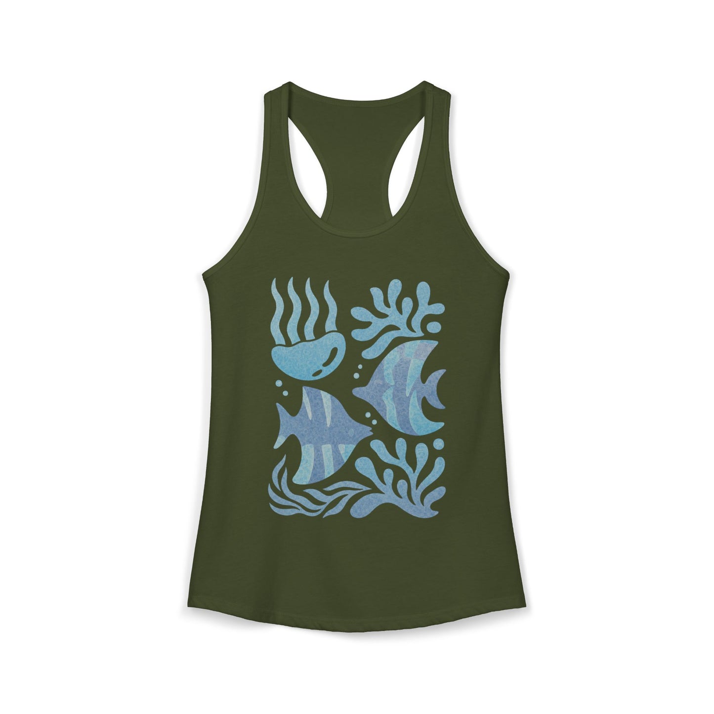 Cute Sea Life Ocean Women's Ideal Racerback Tank