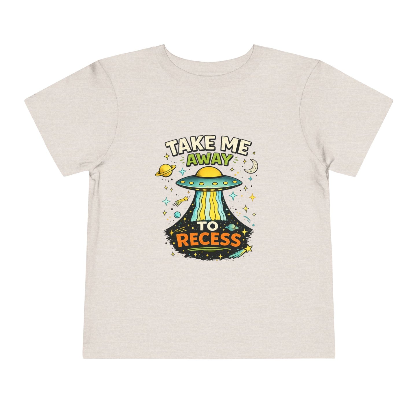 Take Me Away to Recess Toddler Tee — Cute UFO Recess Graphic Shirt