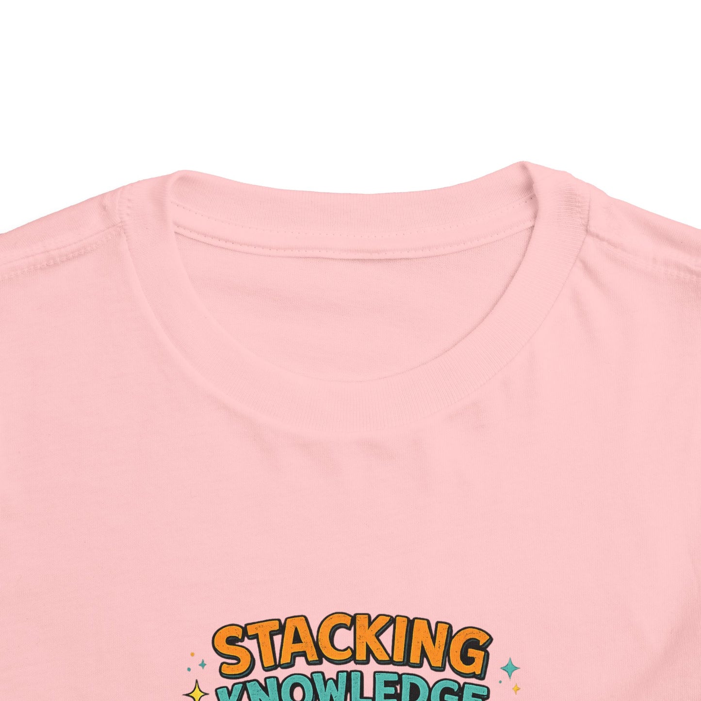 Dino School Toddler Tee — Stacking Knowledge Big Goals Bright Future