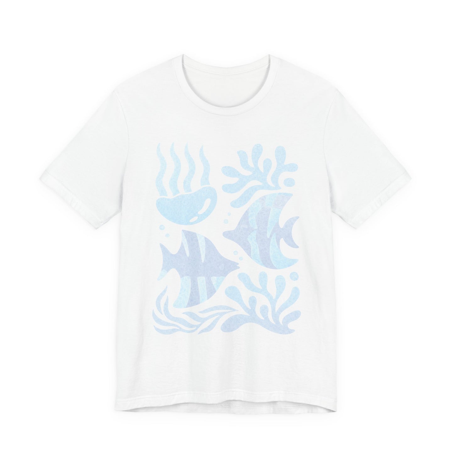 T-Shirt — Coastal Blue Ocean Fish Graphic Tee - Reef Rhythm | Ocean Art T-Shirt