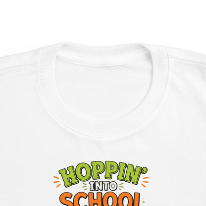 Back-to-School Tee — "Hoppin' into School" Frog Design