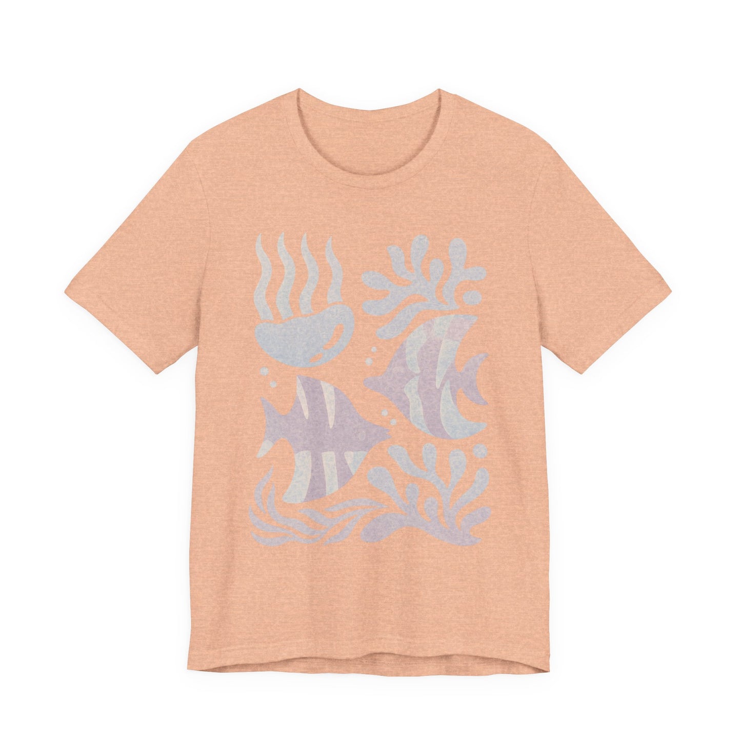 T-Shirt — Coastal Blue Ocean Fish Graphic Tee - Reef Rhythm | Ocean Art T-Shirt