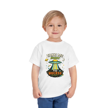 Take Me Away to Recess Toddler Tee — Cute UFO Recess Graphic Shirt