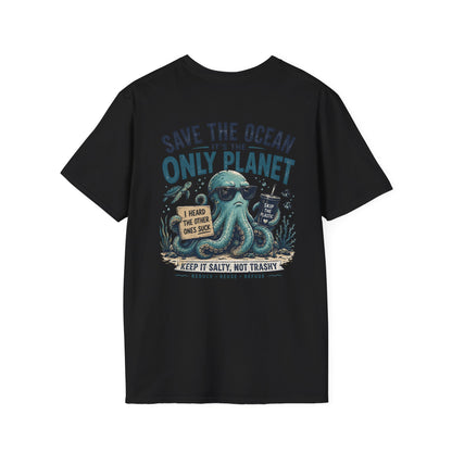 Keep It Salty Not Trashy T-Shirt — Beachy Ocean Conservation Tee