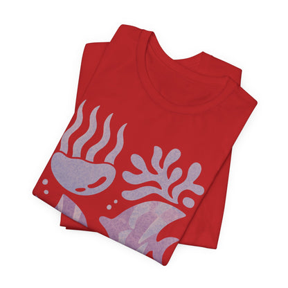 T-Shirt — Coastal Blue Ocean Fish Graphic Tee - Reef Rhythm | Ocean Art T-Shirt