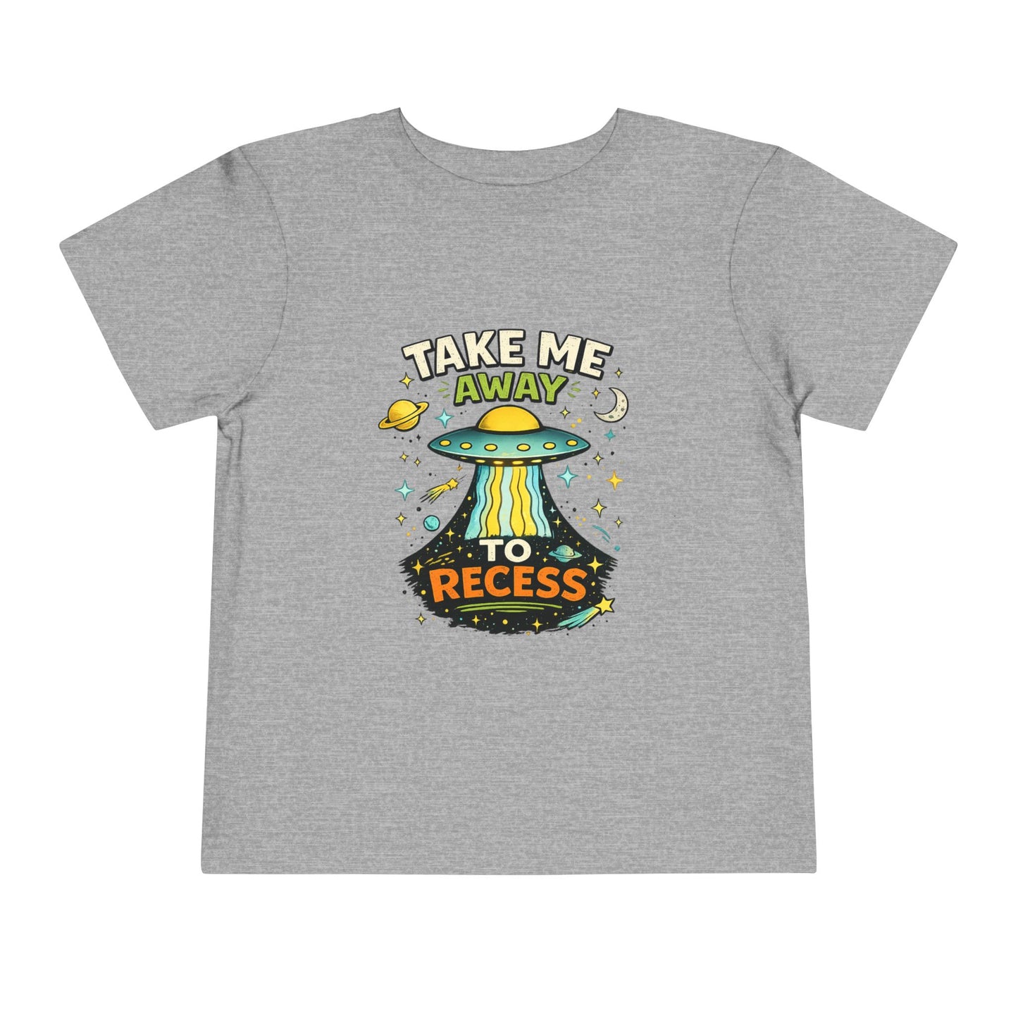 Take Me Away to Recess Toddler Tee — Cute UFO Recess Graphic Shirt