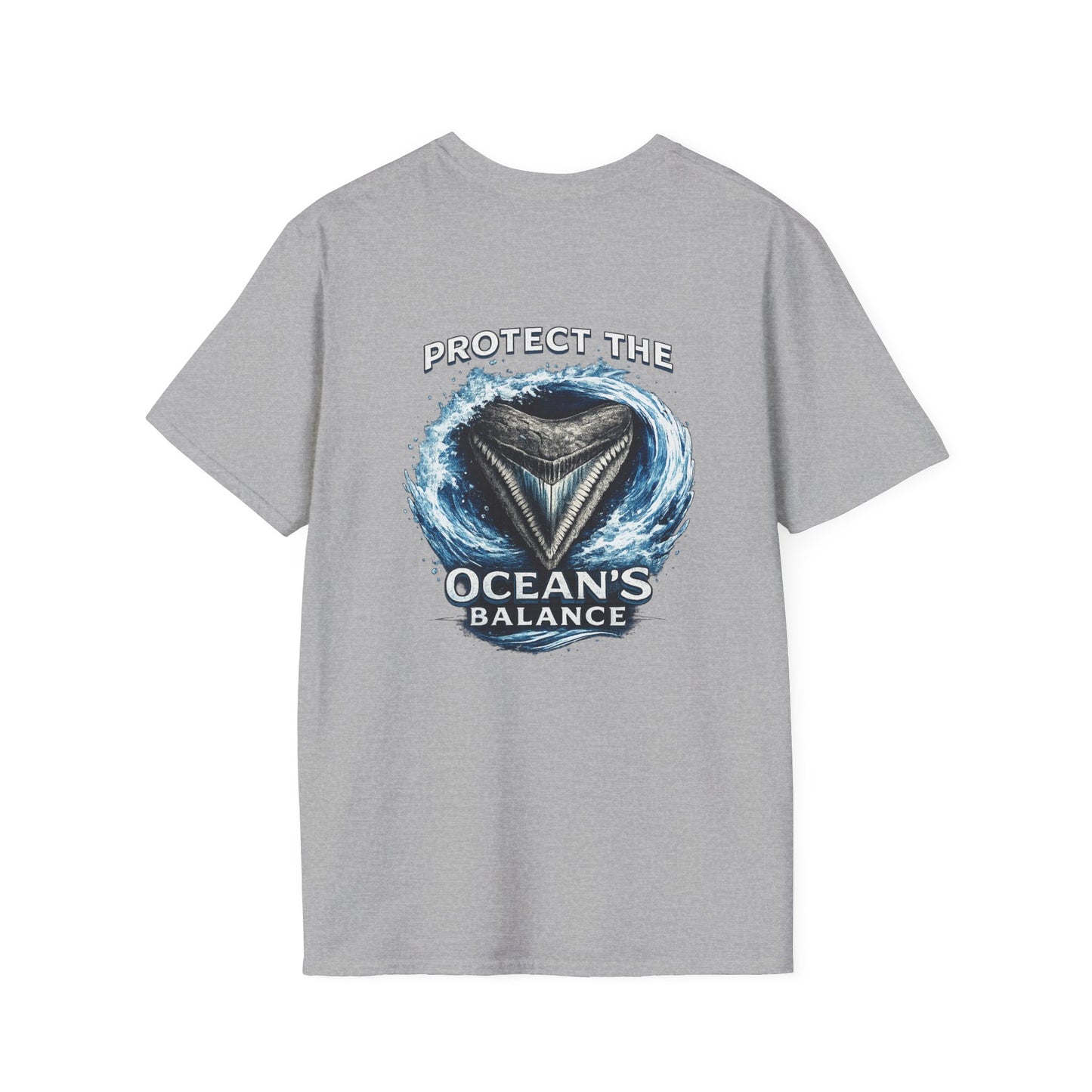 Protect the Ocean's Balance | Shark Tooth Conservation Unisex Softstyle T-Shirt