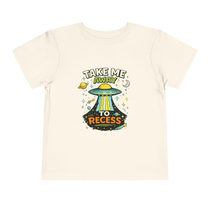 Take Me Away to Recess Toddler Tee — Cute UFO Recess Graphic Shirt