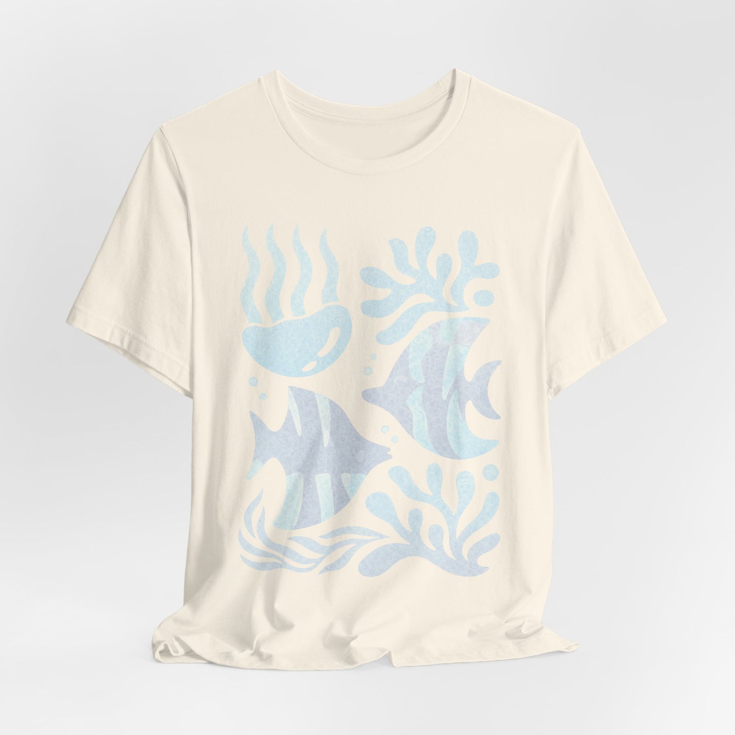T-Shirt — Coastal Blue Ocean Fish Graphic Tee - Reef Rhythm | Ocean Art T-Shirt