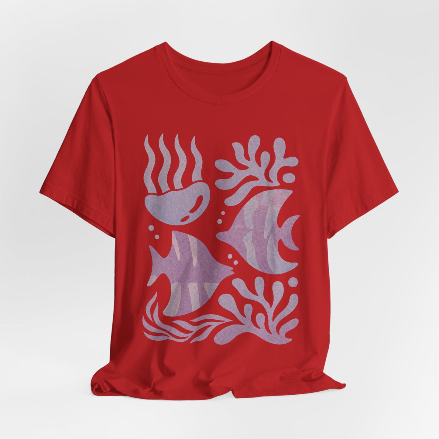 T-Shirt — Coastal Blue Ocean Fish Graphic Tee - Reef Rhythm | Ocean Art T-Shirt