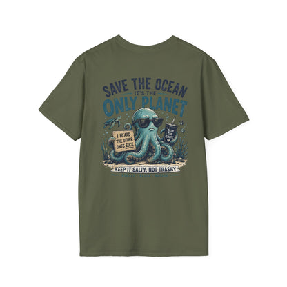 Keep It Salty Not Trashy T-Shirt — Beachy Ocean Conservation Tee