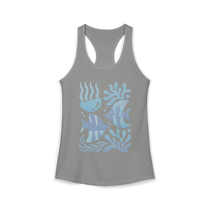 Cute Sea Life Ocean Women's Ideal Racerback Tank