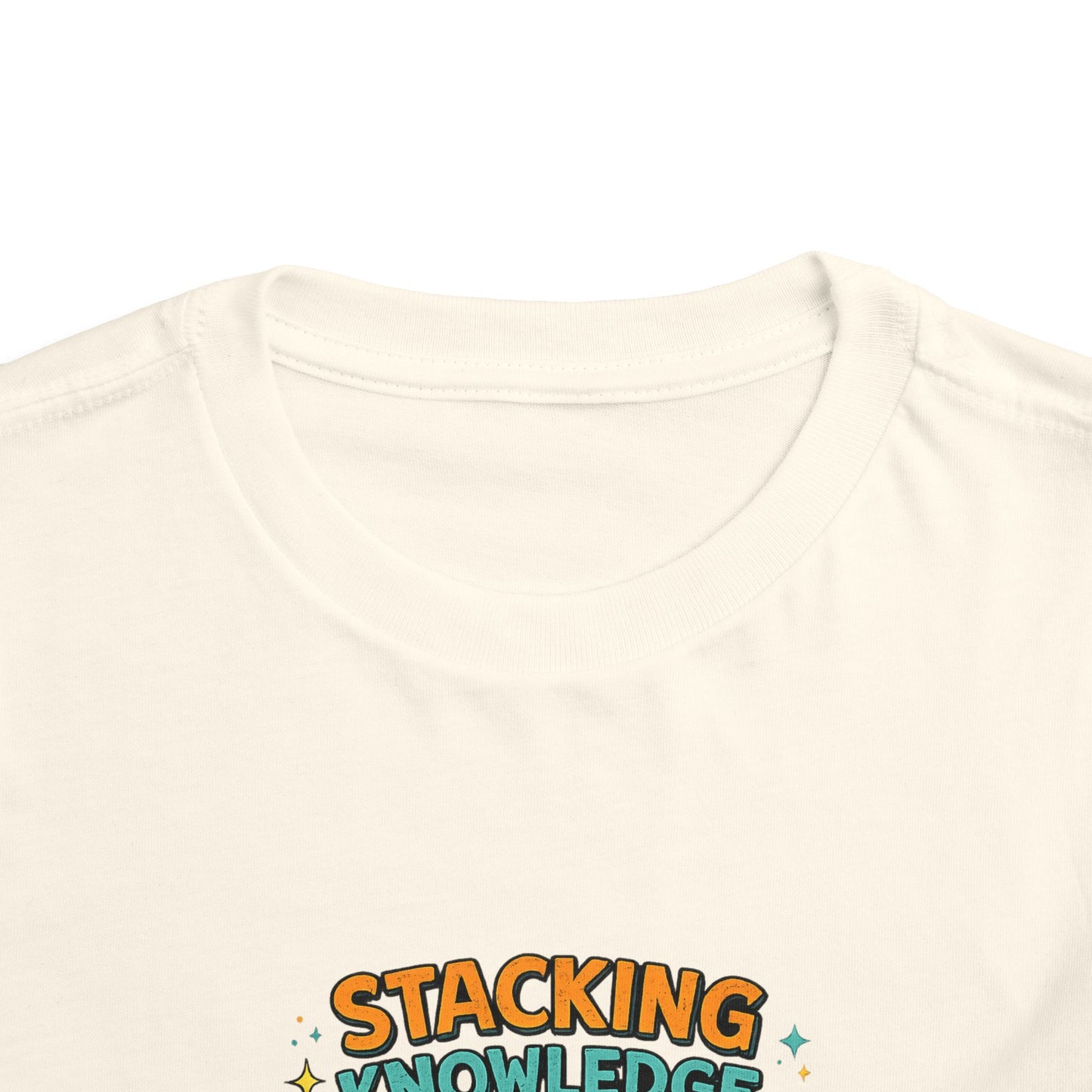 Dino School Toddler Tee — Stacking Knowledge Big Goals Bright Future