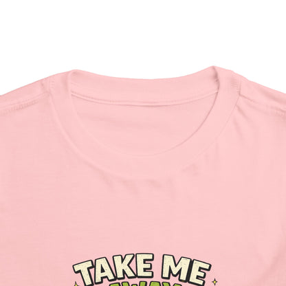 Take Me Away to Recess Toddler Tee — Cute UFO Recess Graphic Shirt