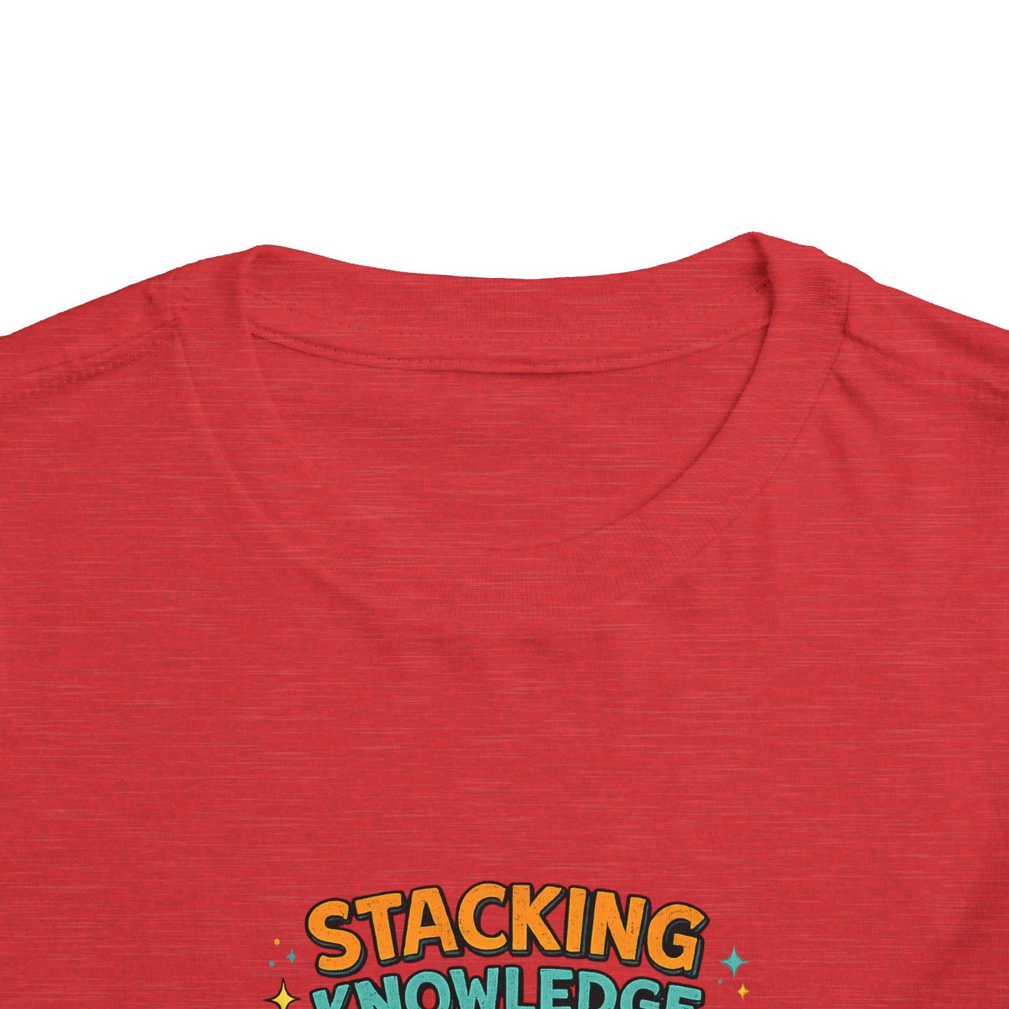 Dino School Toddler Tee — Stacking Knowledge Big Goals Bright Future