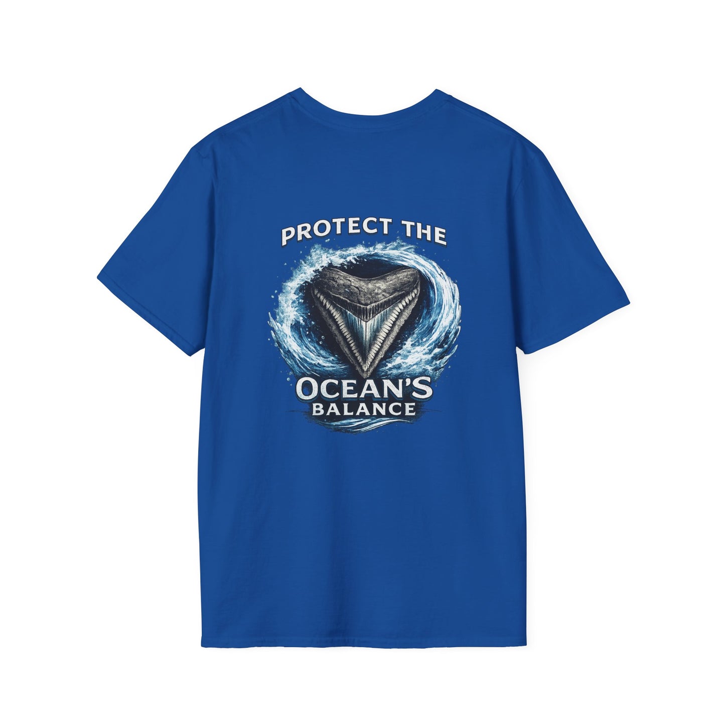 Protect the Ocean's Balance | Shark Tooth Conservation Unisex Softstyle T-Shirt