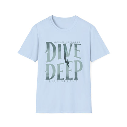 Dive Deep T‑Shirt — Ocean Explorer Scuba Diver Tee