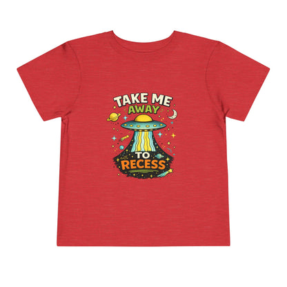 Take Me Away to Recess Toddler Tee — Cute UFO Recess Graphic Shirt