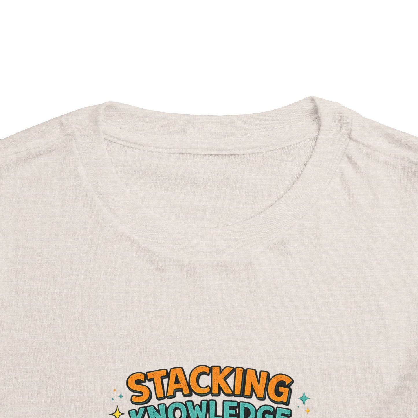 Dino School Toddler Tee — Stacking Knowledge Big Goals Bright Future