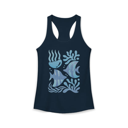Cute Sea Life Ocean Women's Ideal Racerback Tank