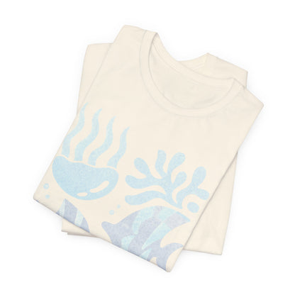 T-Shirt — Coastal Blue Ocean Fish Graphic Tee - Reef Rhythm | Ocean Art T-Shirt
