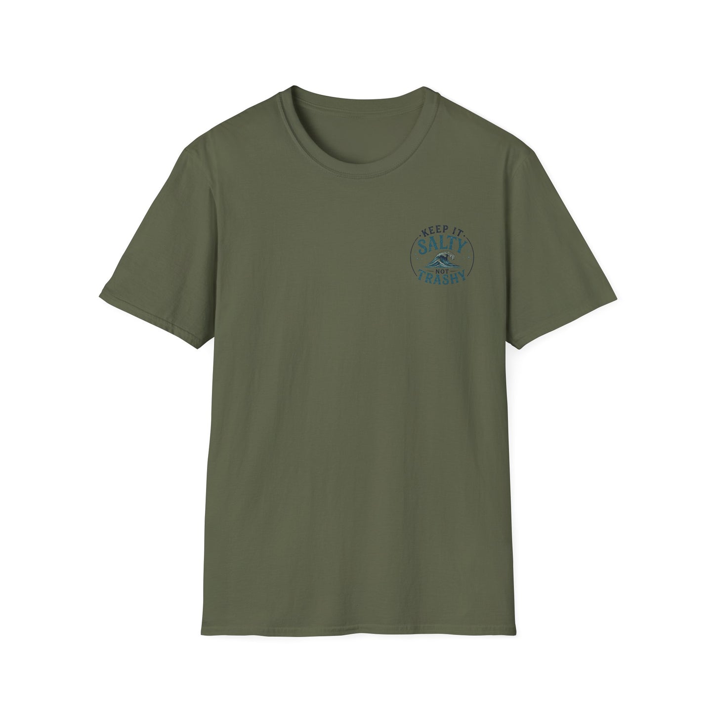 Keep It Salty Not Trashy T-Shirt — Beachy Ocean Conservation Tee
