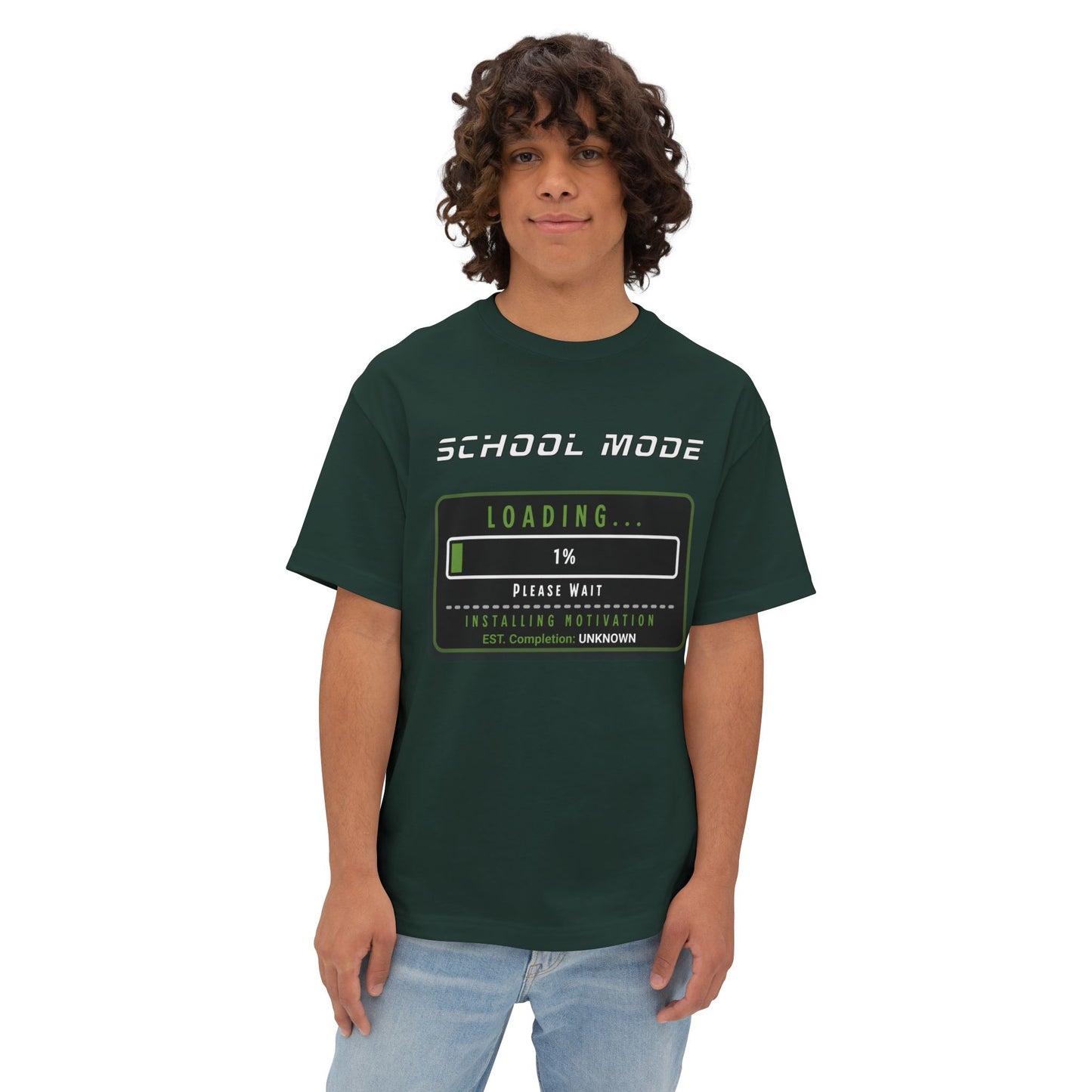 School Mode Loading Tee — Retro Gamer Back-to-School T-Shirt