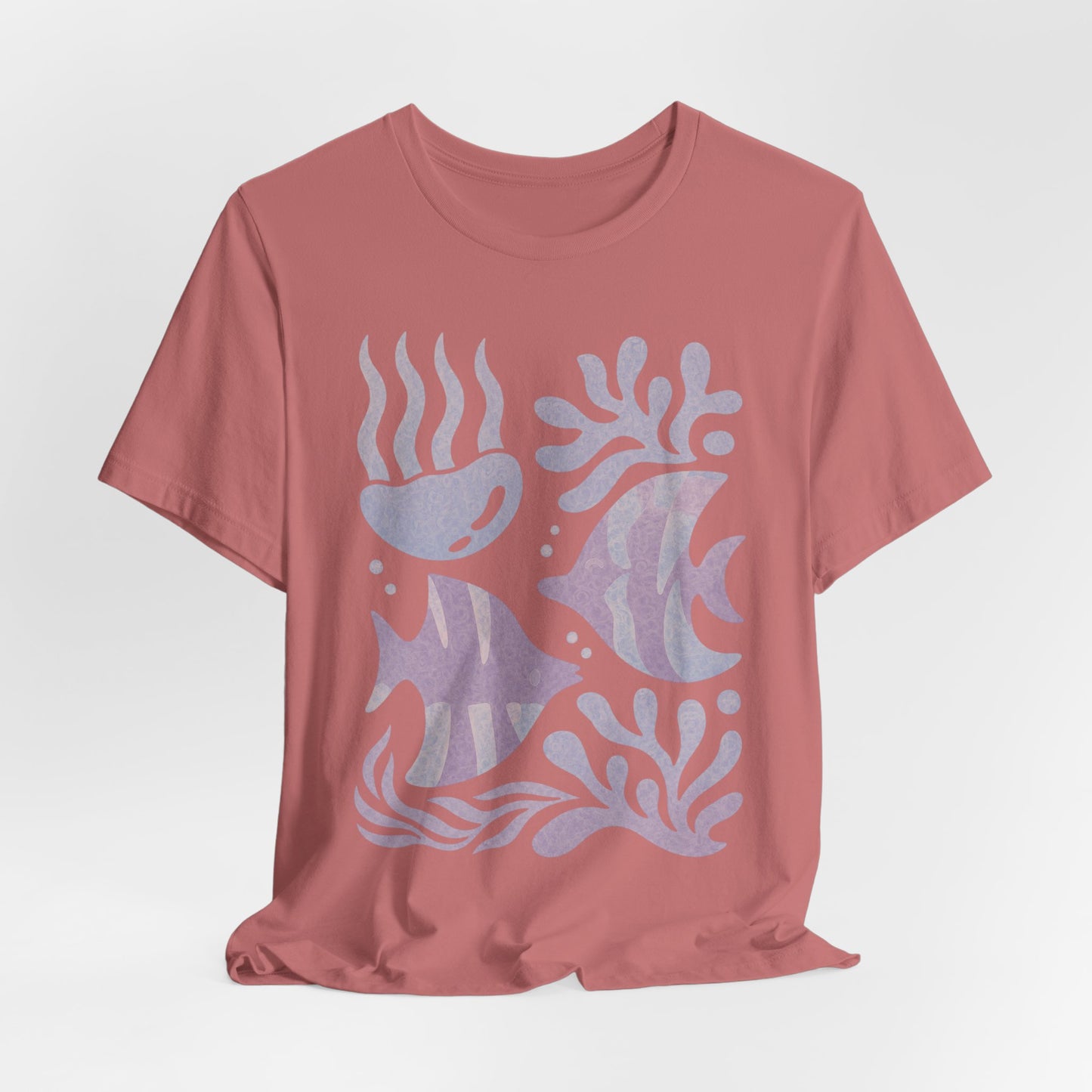 T-Shirt — Coastal Blue Ocean Fish Graphic Tee - Reef Rhythm | Ocean Art T-Shirt