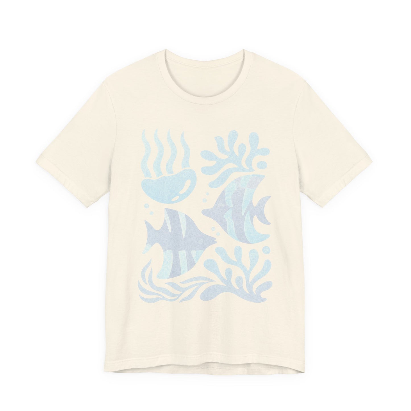 T-Shirt — Coastal Blue Ocean Fish Graphic Tee - Reef Rhythm | Ocean Art T-Shirt