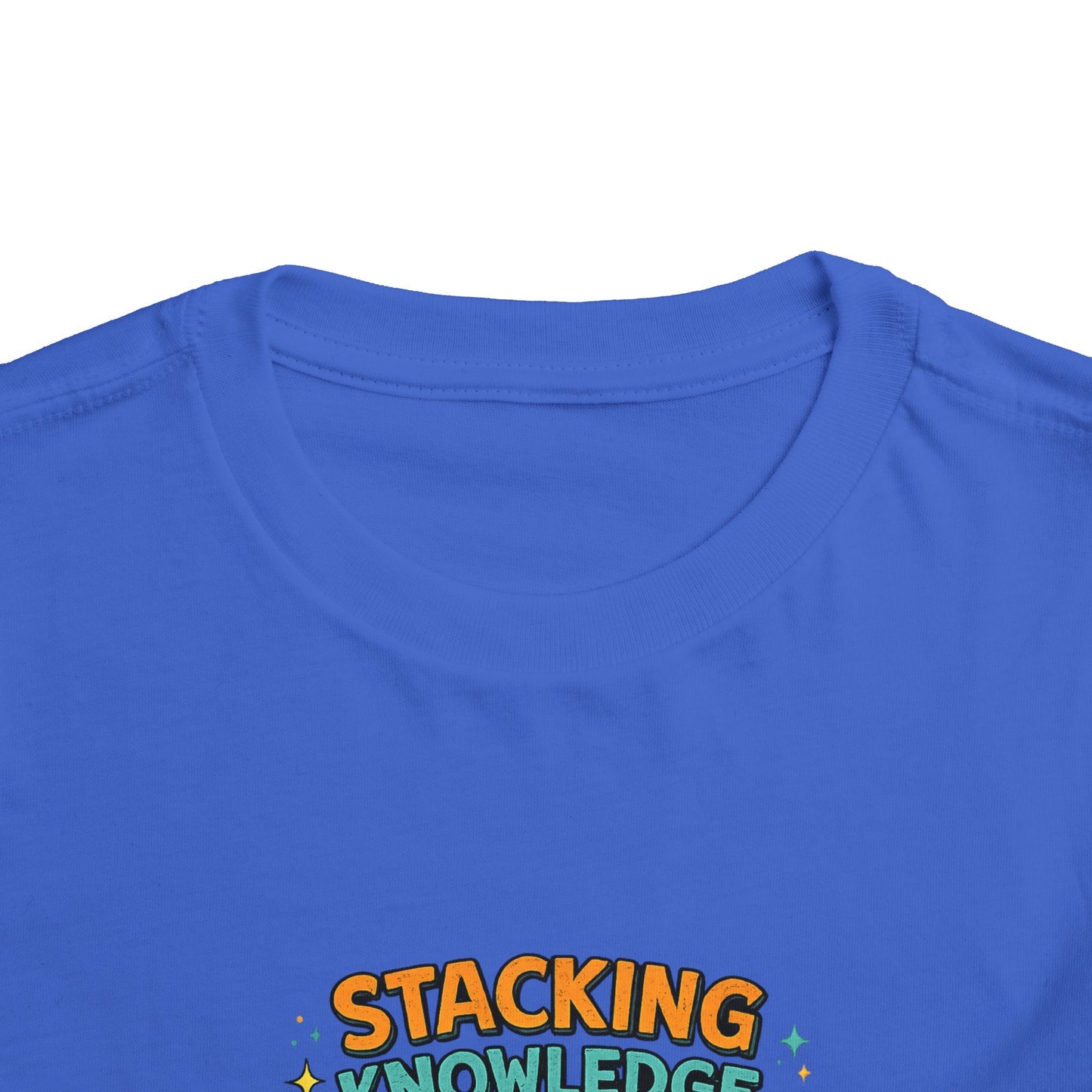 Dino School Toddler Tee — Stacking Knowledge Big Goals Bright Future