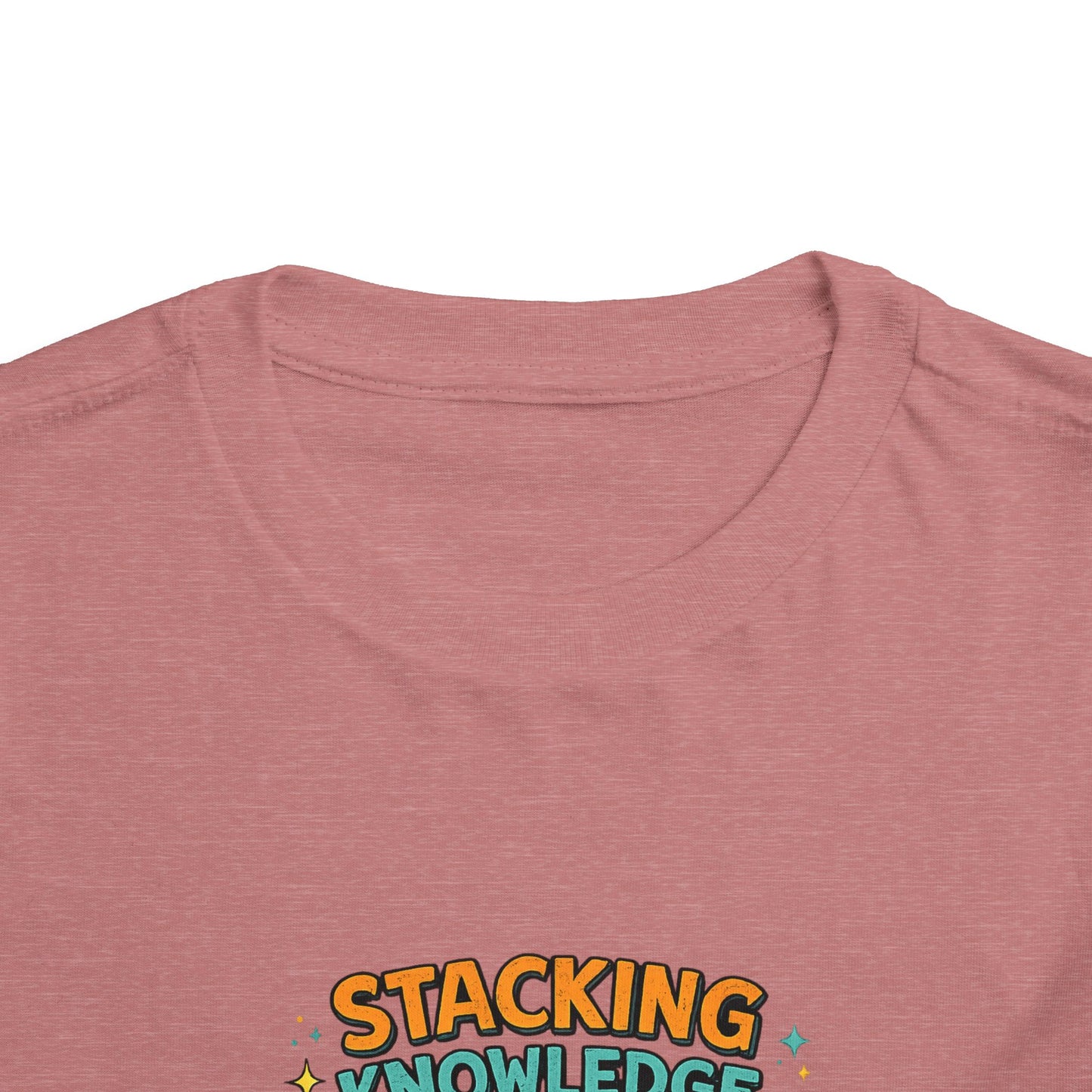 Dino School Toddler Tee — Stacking Knowledge Big Goals Bright Future