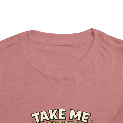 Take Me Away to Recess Toddler Tee — Cute UFO Recess Graphic Shirt