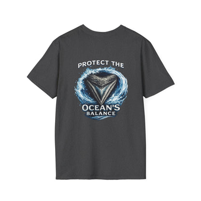 Protect the Ocean's Balance | Shark Tooth Conservation Unisex Softstyle T-Shirt
