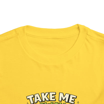 Take Me Away to Recess Toddler Tee — Cute UFO Recess Graphic Shirt