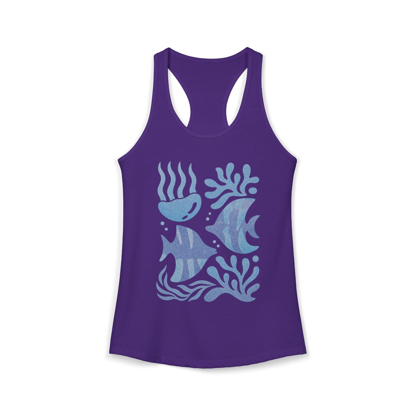 Cute Sea Life Ocean Women's Ideal Racerback Tank