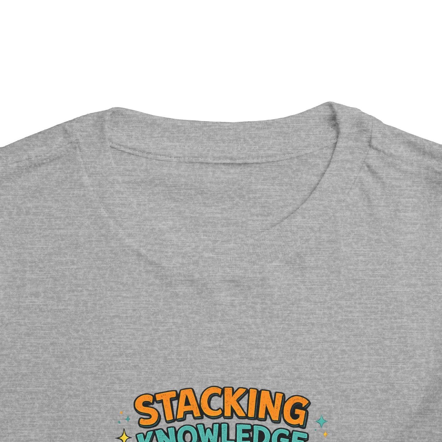Dino School Toddler Tee — Stacking Knowledge Big Goals Bright Future