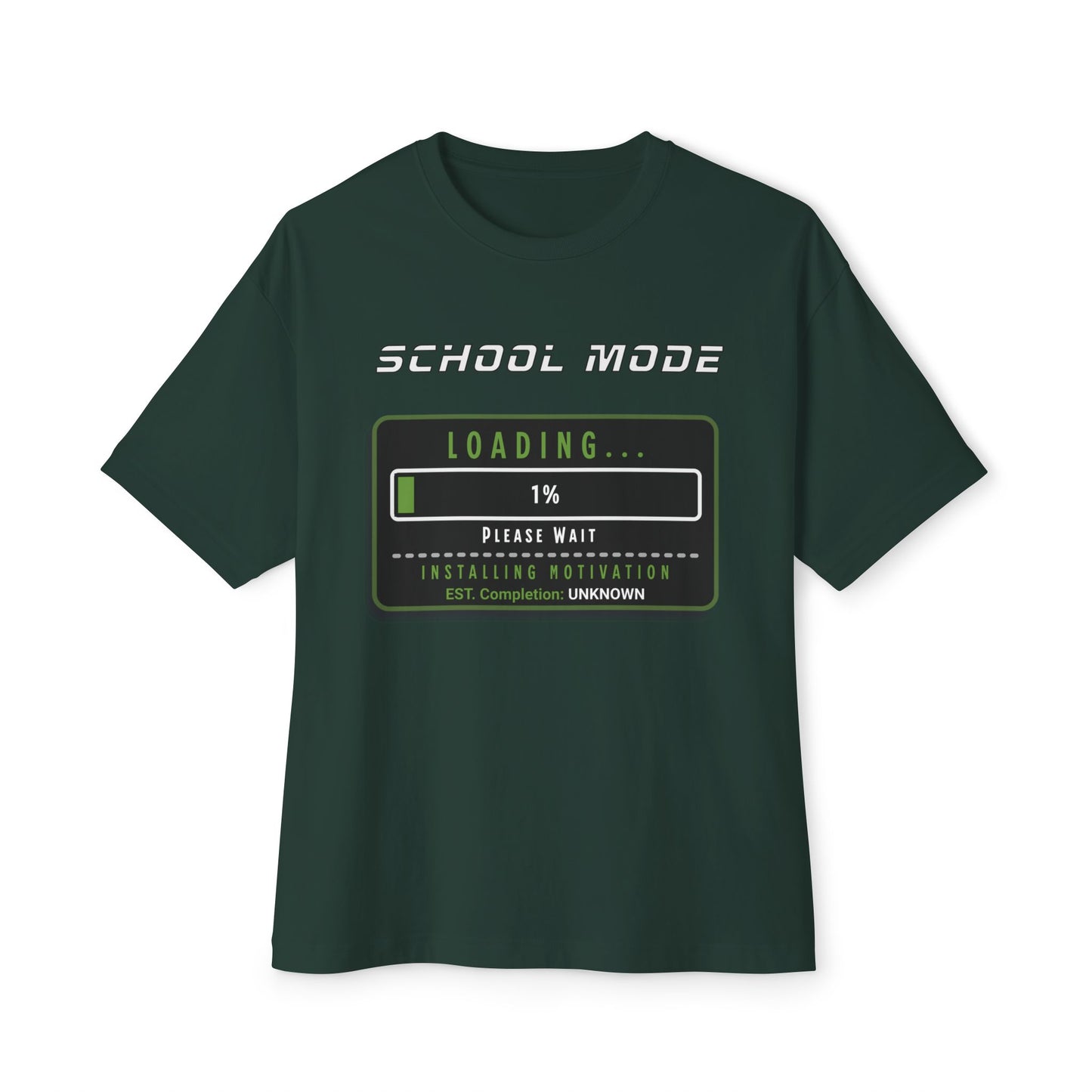 School Mode Loading Tee — Retro Gamer Back-to-School T-Shirt