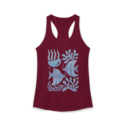 Cute Sea Life Ocean Women's Ideal Racerback Tank