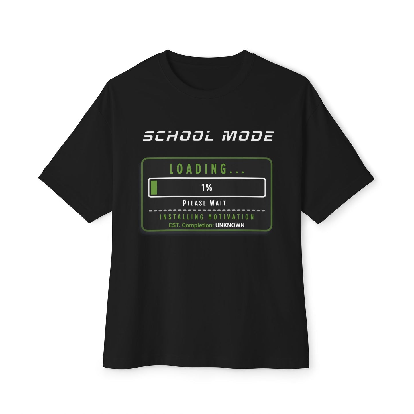 School Mode Loading Tee — Retro Gamer Back-to-School T-Shirt