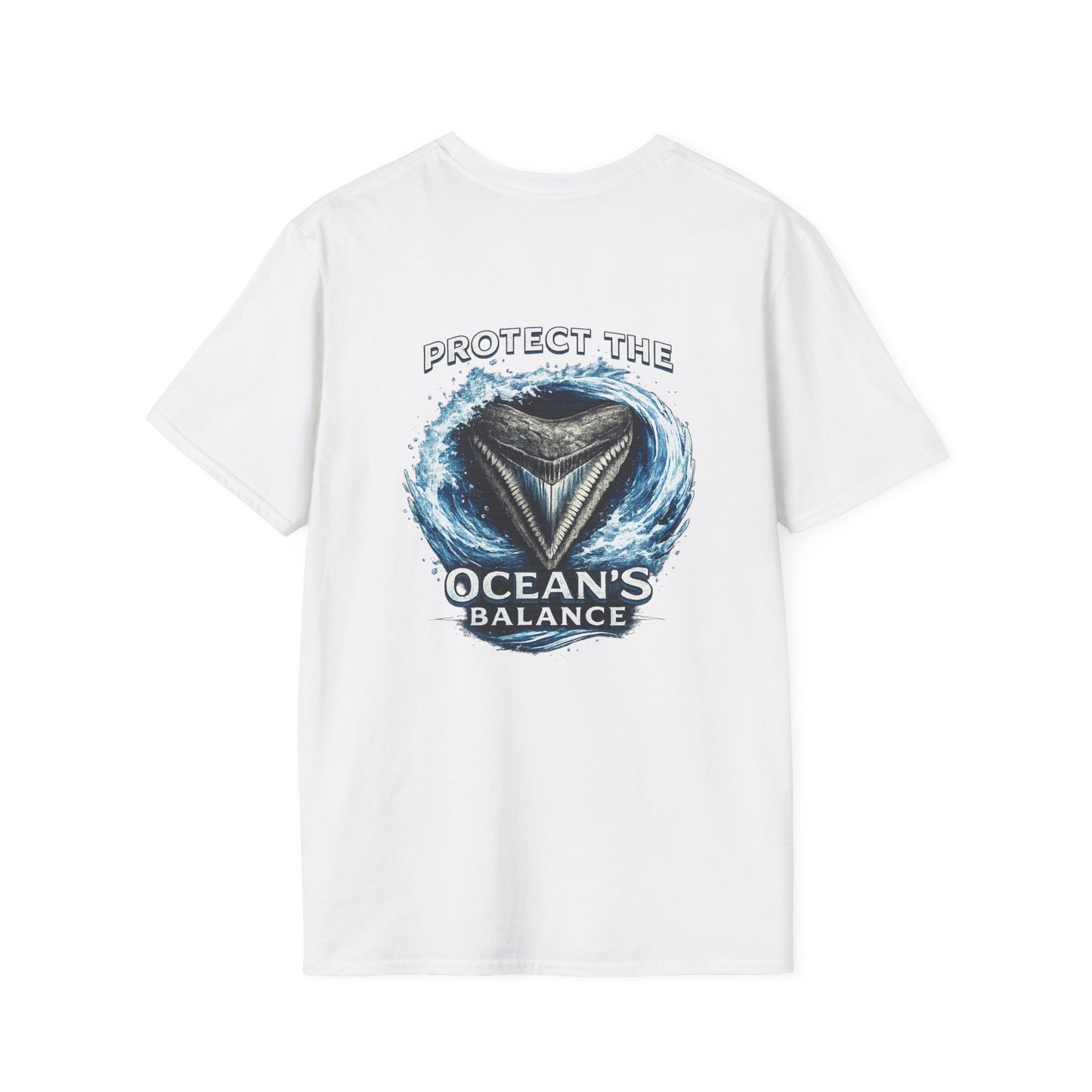 Protect the Ocean's Balance | Shark Tooth Conservation Unisex Softstyle T-Shirt
