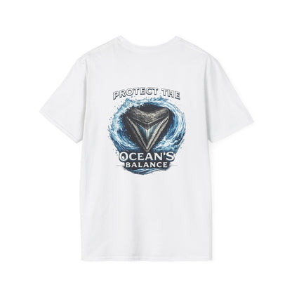 Protect the Ocean's Balance | Shark Tooth Conservation Unisex Softstyle T-Shirt