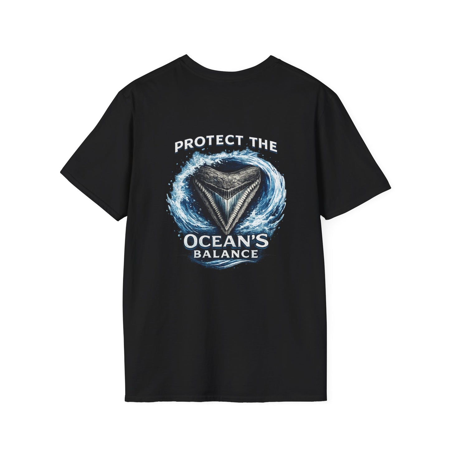 Protect the Ocean's Balance | Shark Tooth Conservation Unisex Softstyle T-Shirt