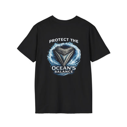Protect the Ocean's Balance | Shark Tooth Conservation Unisex Softstyle T-Shirt