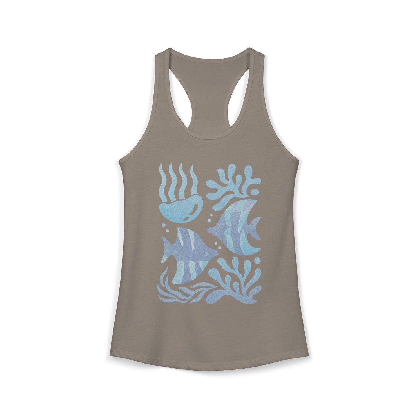Cute Sea Life Ocean Women's Ideal Racerback Tank