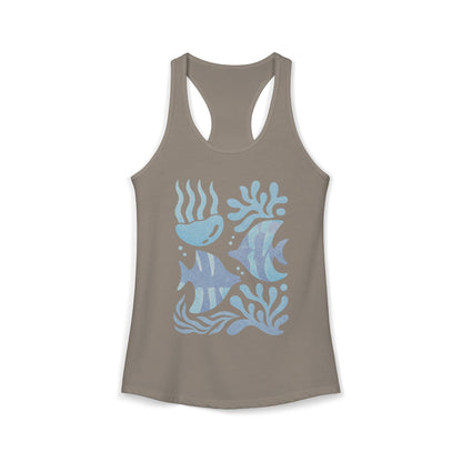 Cute Sea Life Ocean Women's Ideal Racerback Tank