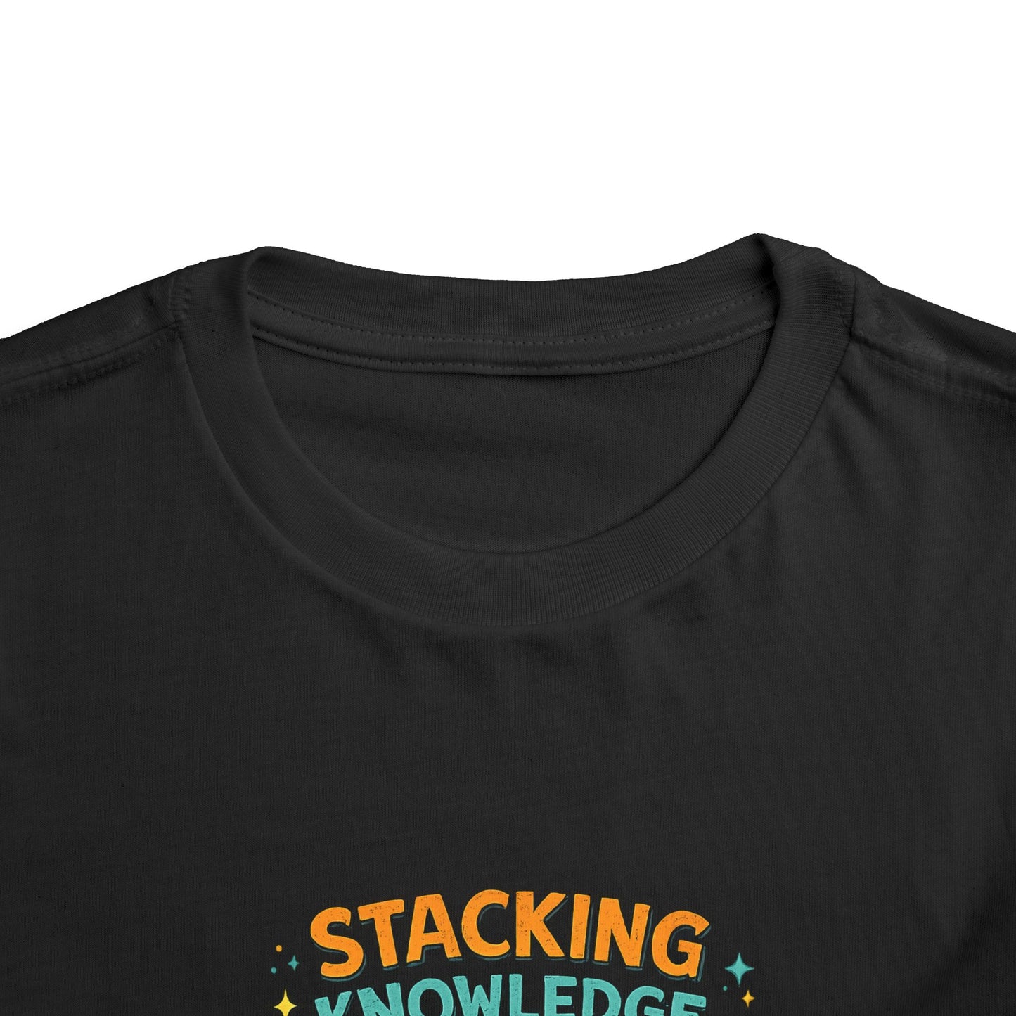 Dino School Toddler Tee — Stacking Knowledge Big Goals Bright Future